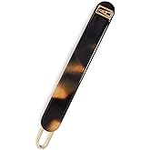 Alexandre de Paris Women's Barrette Clip, Tokyo Tortoise, Brown, Print, One Size