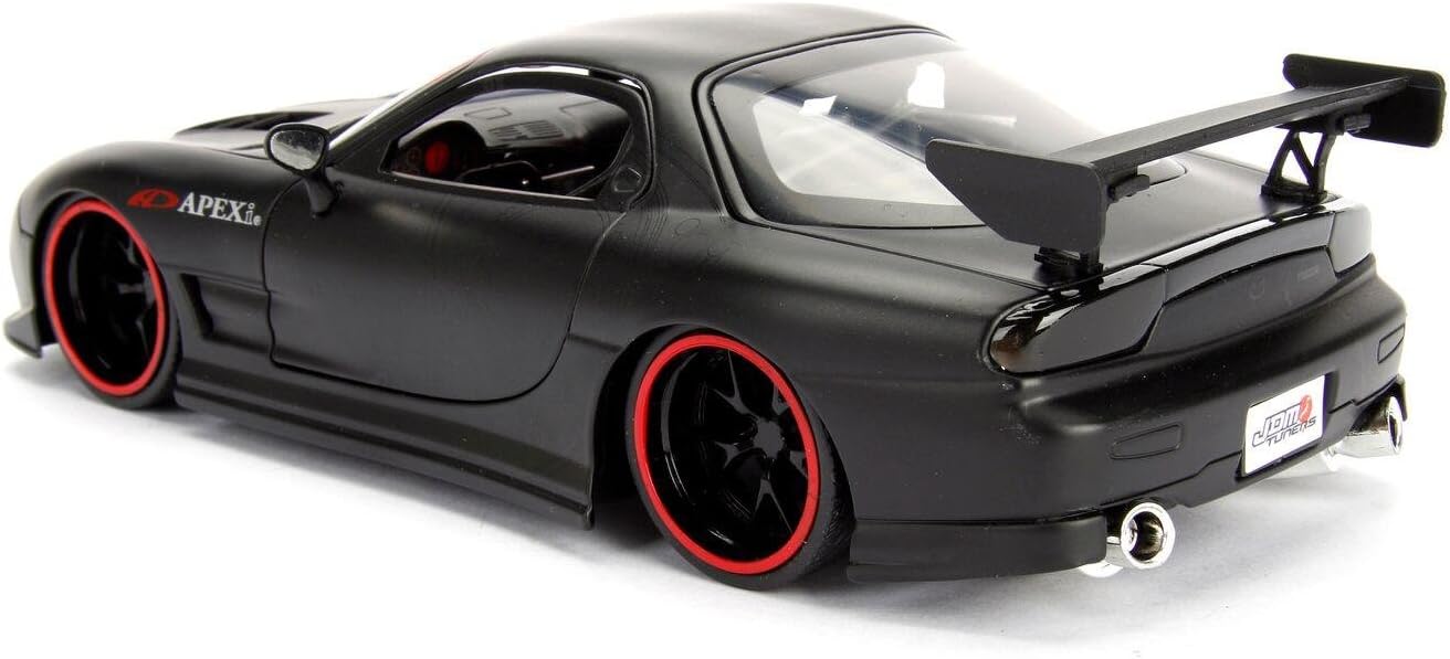 JDM TUNERS COLLECTION NEW 1/24 W/B JADA METALS Matte Black 1993 Mazda