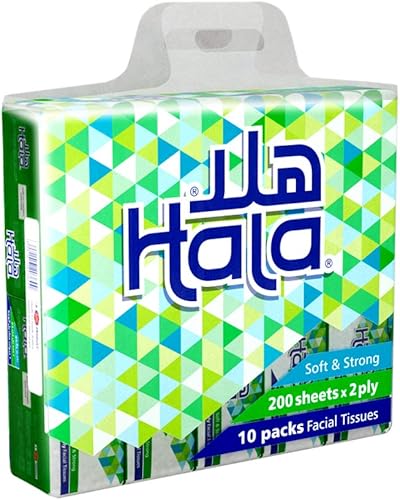 سعر هلا مناديل وجه 200 منديل 10 علب فى الامارات بواسطة امازون الامارات كان بكام