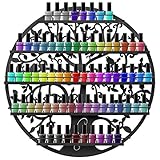 Best Choice Products 5-Tier Tree Silhouette Wall Mounted Nail Polish Rack Holder Display - Black