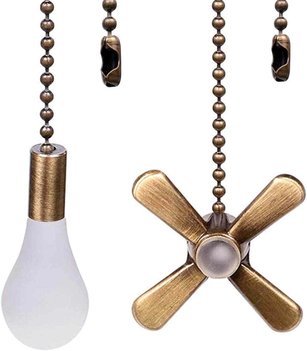 Ceiling Fan Pull Chain 2pcs 3mm Diameter Beaded Ball Fan Pull