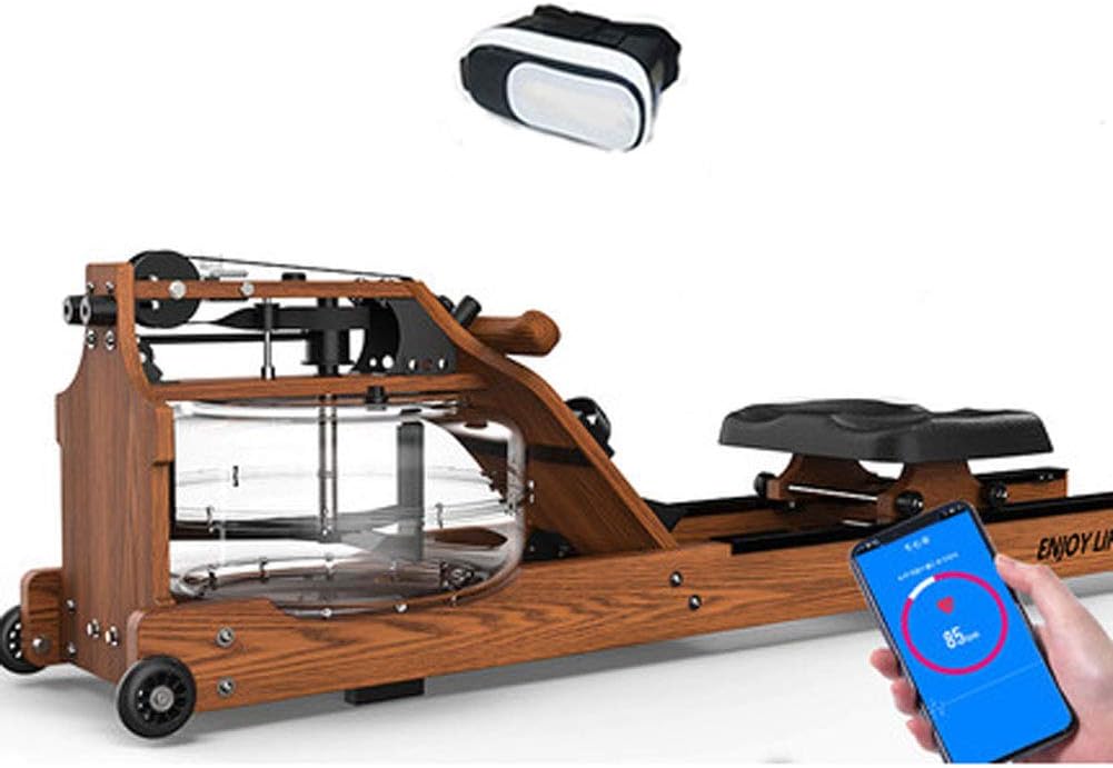 YYD Water rower rowing machine commercial fitness equipment wind resistance liquid resistance water-blocking machine,walnut