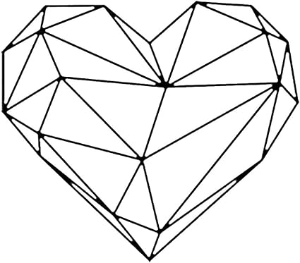 Fablcrew Stickers Muraux Geometrique Coeur Autocollant Mural Creative Romantique Chambre Maison Cuisine Decor Autocollant Amazon Fr Cuisine Maison