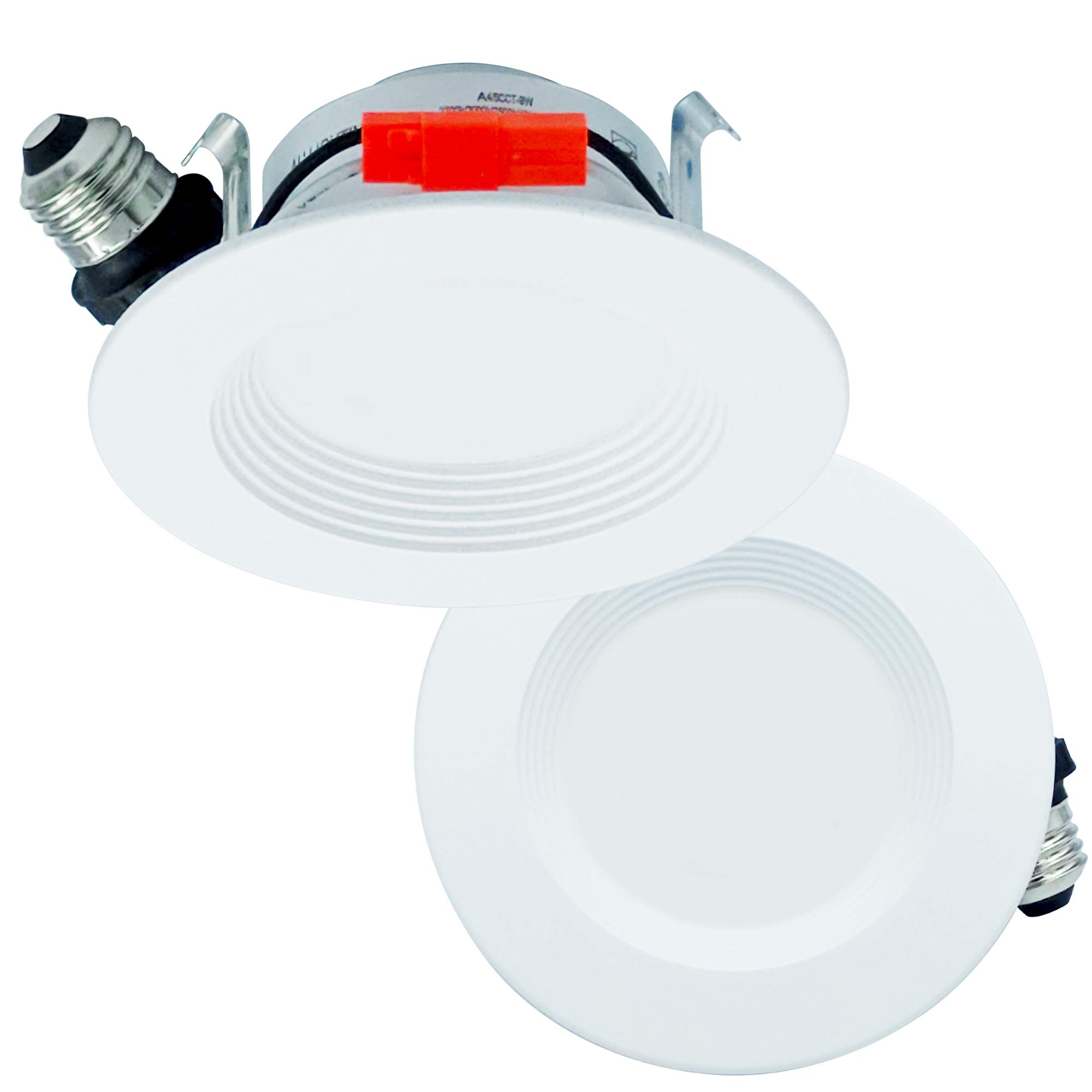 Photo 1 of AH Lighting High Performance LED Light, A4/5CCT Dimmable, Baffle Design, 4" Downlight, 9 Watt, 700 Lumens, 5 Color Temperature Adjusment, Easy to Install, ES Qualified, UL Listed (1)