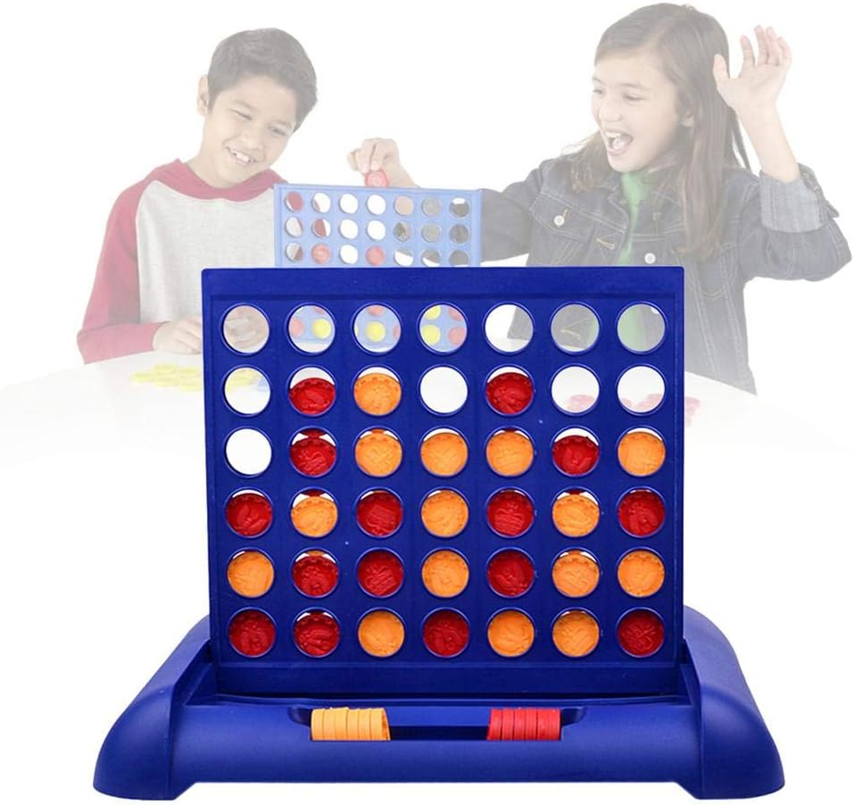 Connect 4 Game, Four Quarto Connect 4 Pieces Classic Grid Board Game,Sports Entertainment Toys for Kids and Family