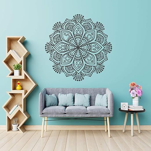 Bailongxiao Adhesivos De Pared De Vinilo Mandala De Nuevo Diseno