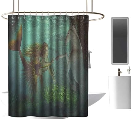 Amazon Com Qenuan Shower Curtain Hooks Mermaid Mermaid Meets