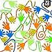 Glitter Sticky Hands - Bulk Pack of 72, Assorted Colored Stretchy Sticky Fingers for Kids for Fun, Sensory Toys, Stocking Stuffers and Birthday Party Favor Supplies by Bedwina