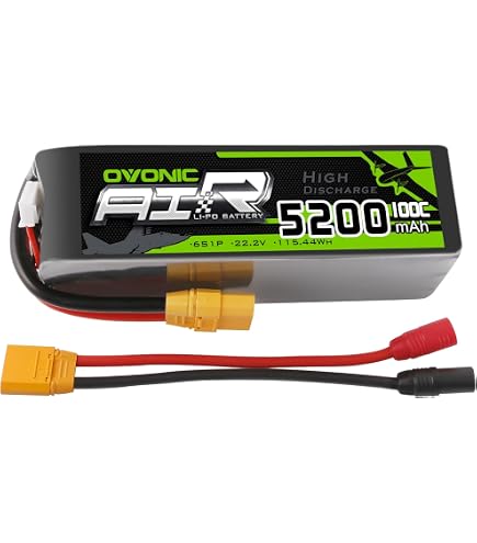 Amazon.com: Powerhobby 6s 22.2v 5000mah 100c Lipo Battery w Xt90