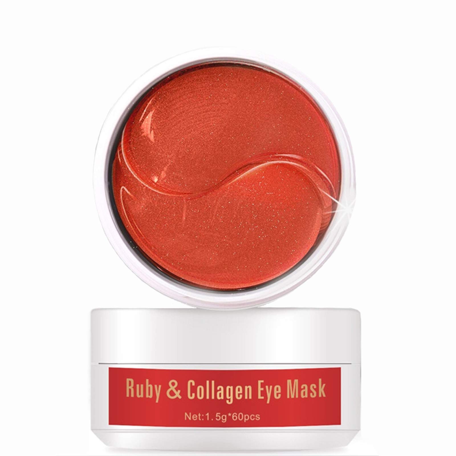 AICHUN BEAUTY 30 Pair Collagen Eye Mask Patch Hydro Gel Pad Anti-Wrinkle Dark Circles Bags Soft Smooth Skin Care Hydration Moisturizing (RUBY)