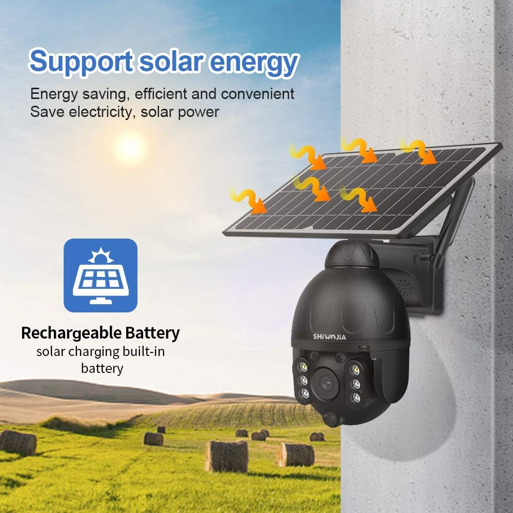 SHIWOJIA Solar Powered CCTV Camera Wireless Outdoor - Image 4