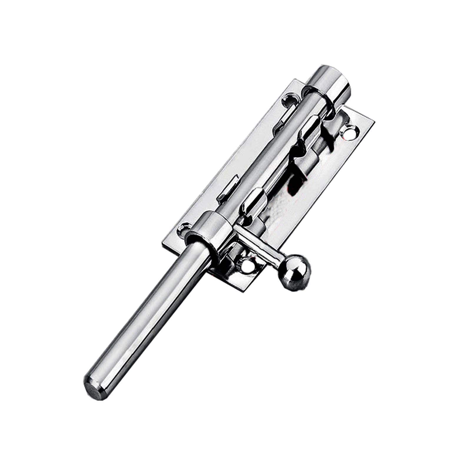6 Inch Door Bolt Lock Stainless Steel Door Latch Barrel Sliding Lock Silver Solid Door Lock Bolts for Bathroom Bedroom Garden Shed Doors