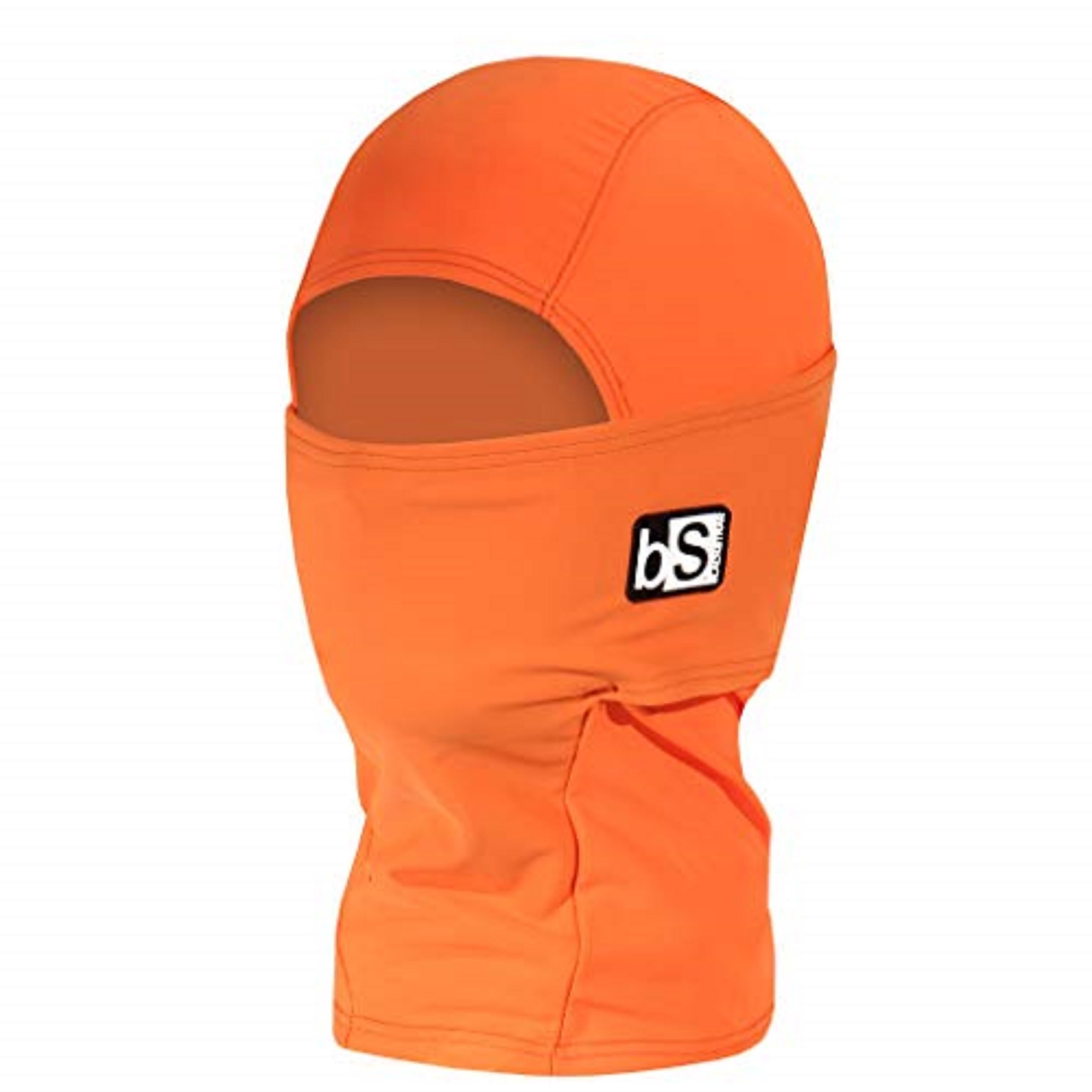 BLACKSTRAP Máscara de esquí pasamontañas ExoHinge con capucha para niños, compatible con casco, mantiene a los niños cómodos y cálidos, [naranja brillante]