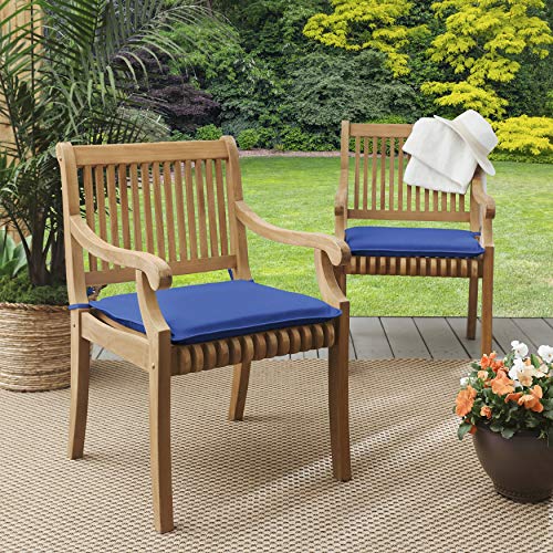 Sorra Home Sunbrella Corded Chair Pad (Set of 2) - Fade & Water Resistant, Outd…