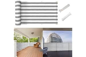 3'x16.4' Balcony Privacy Screen Fenceing,Privacy Fence Cover Windscreen for Deck Patio Pool Apartment Porch,Outdoor Privacy M