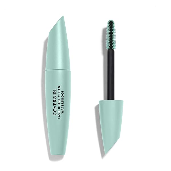 COVERGIRL LASH BLAST CLEAN VOLUME WATERPROOF MASCARA, VEGAN FORMULA, VOLUMIZING, SMUDGE-PROOF, CRUELTY FREE, VERY BLACK, 1 COUNT