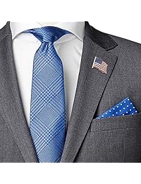 PinMart's pin para solapa esmaltado plateado, bandera de Estados Unidos, hecho con orgullo en EE. UU.