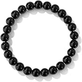 MORIANCE 8mm Crystal Beaded Stretch Bracelets for Women Men Adjustable Gemstone Bead Bracelet Healing Crystal Bracelet Natural Stone Protection Bracelet Jewelry Gifts for Men Women