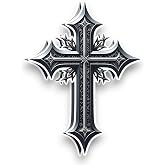 (2 Pcs) Christian Cross Stickers 3 inch, Cross Sticker, Waterproof Vinyl Decal Stickers for Laptop Phone Accessory Helmet Car Window Mug Tuber Cup Door Wall