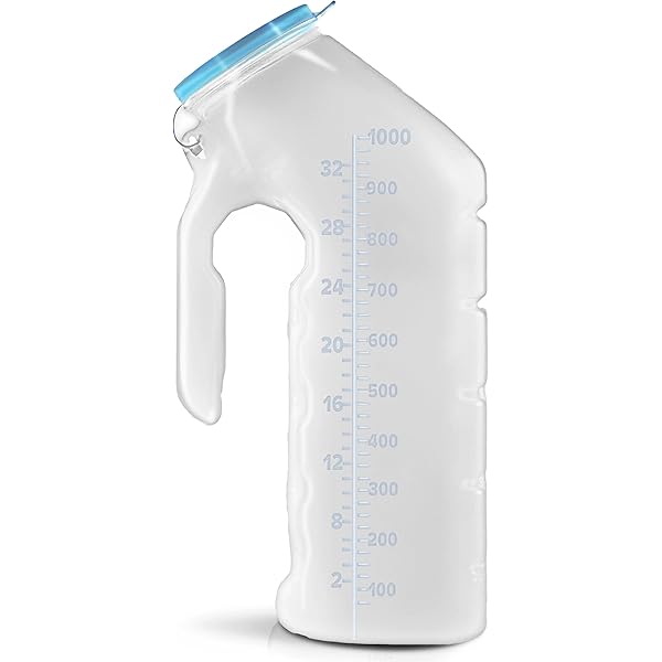 Talent Star Male Urinal 1200ML - Reusable Plastic Urinal Bottle With Lid For Men & Elderly