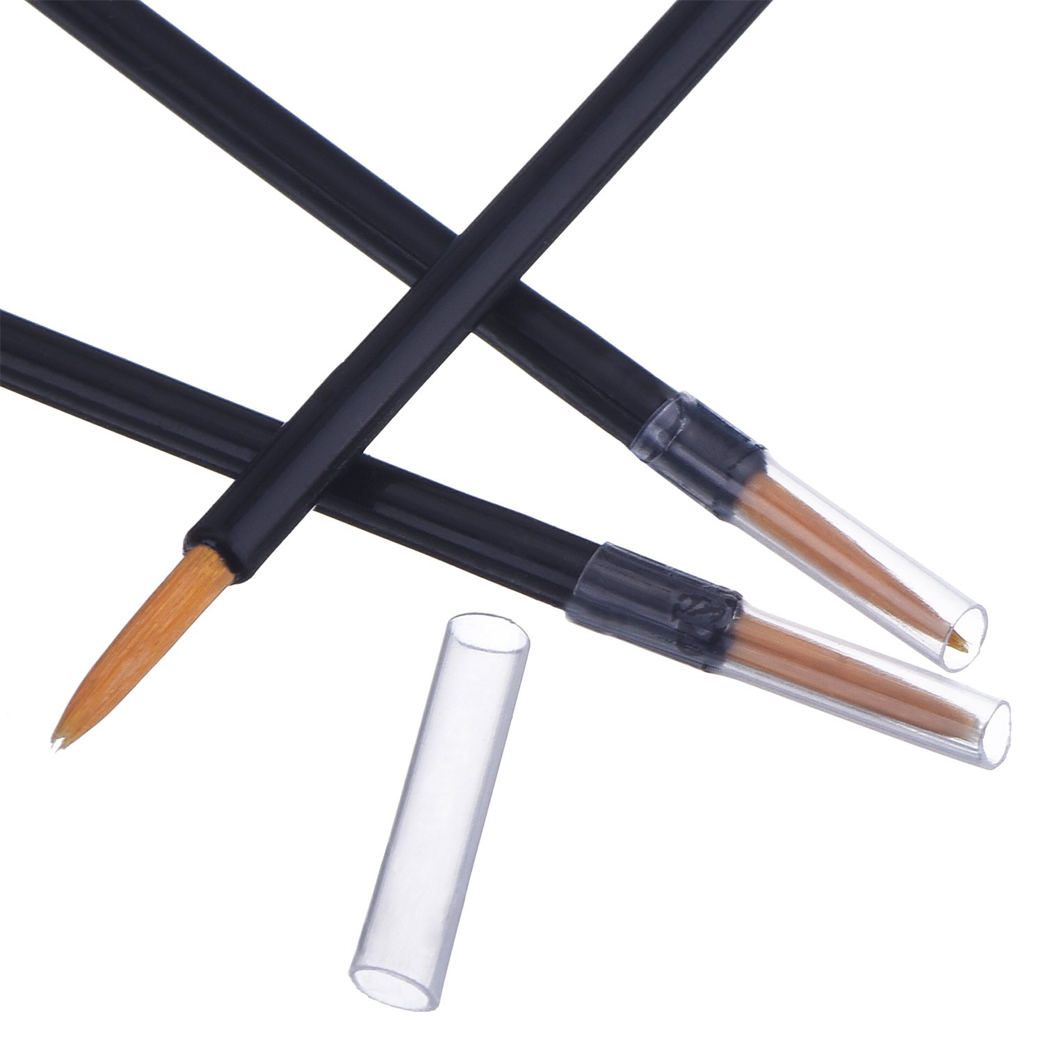 eBoot 100 Pack Disposable Eyeliner Brush Applicator Cosmetic Eye Wands Makeup Tool: Beauty