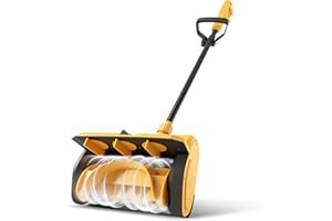 FormiPow Snow Shovel for DeWalt 20V Battery, 1200W Brushless Snow Blower with 10 Inch Clearing Width, Directional Plate, Snow