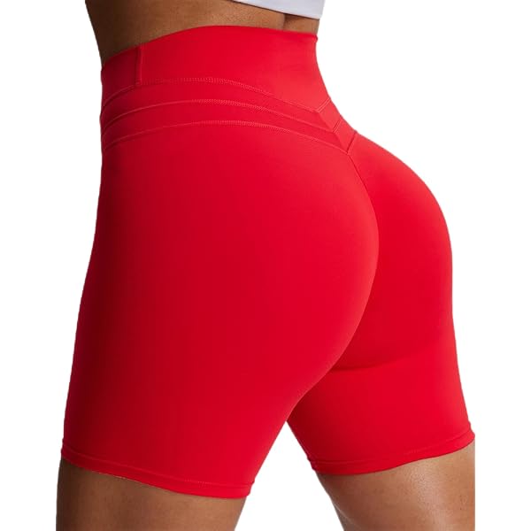 Aoxjox Vital 1.0 & 2.0 Seamless Biker Shorts For Women High Waist Workout Shorts Booty Running Yoga Shorts