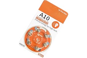 6pcs A10 Button Batteries Pack For Hearing Equipment Offering 1.45V Stable Output And Friendly To Environment