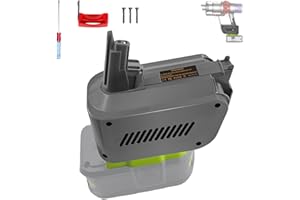 JJXNDO V10 Adapter for Ryobi 18V Li-ion Battery Convert to for Dyson V10 Battery&Work for Dyson Cyclone V10 Animal Absolute Fluffy SV12 Vacuum Cleaner w/Trigger Lock &Screwdriver(NOT for V10 Slim)