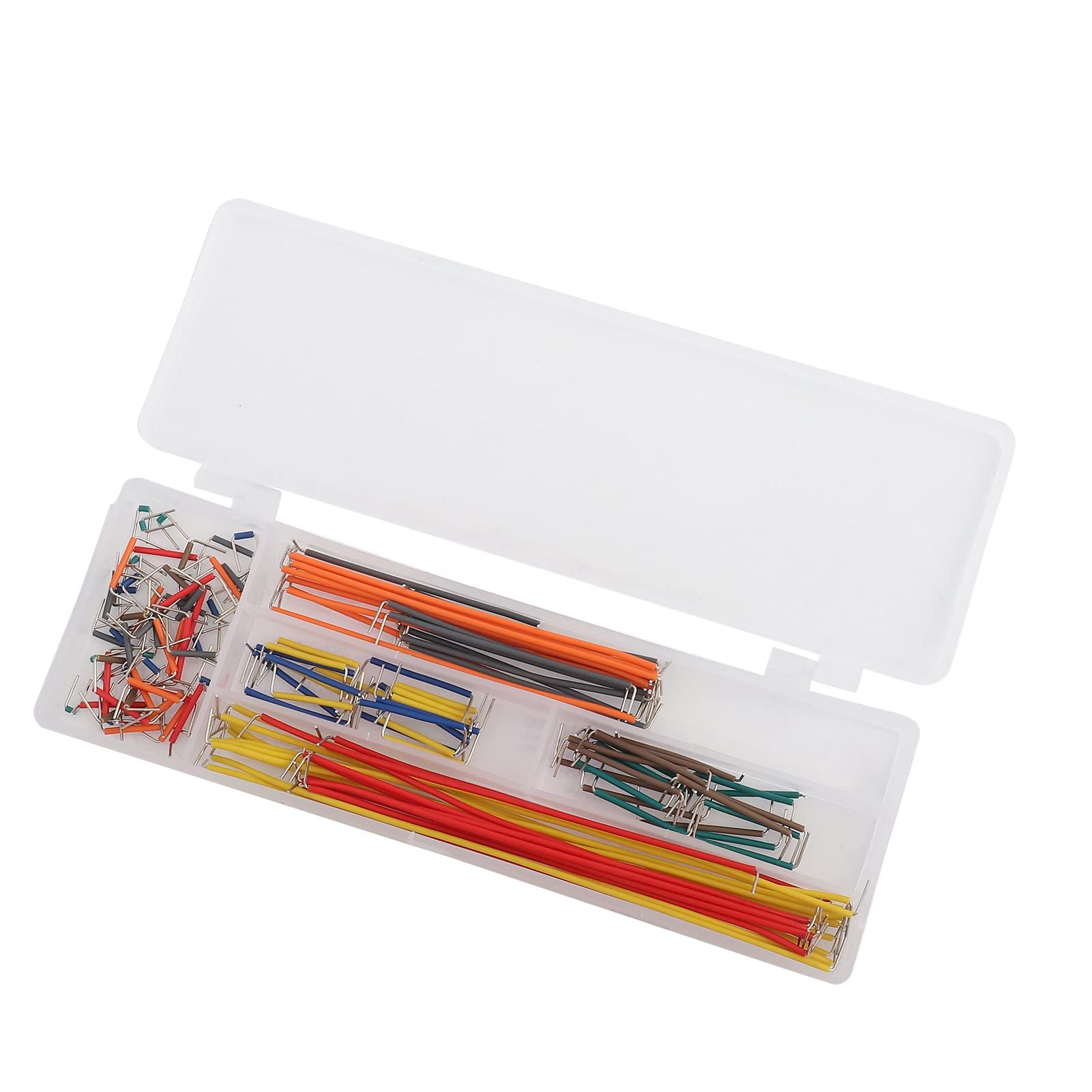 140Pcs U-Shape Pre-Formed Solderless Breadboard Jumper Cable Wire Kit Box for DIY Shield