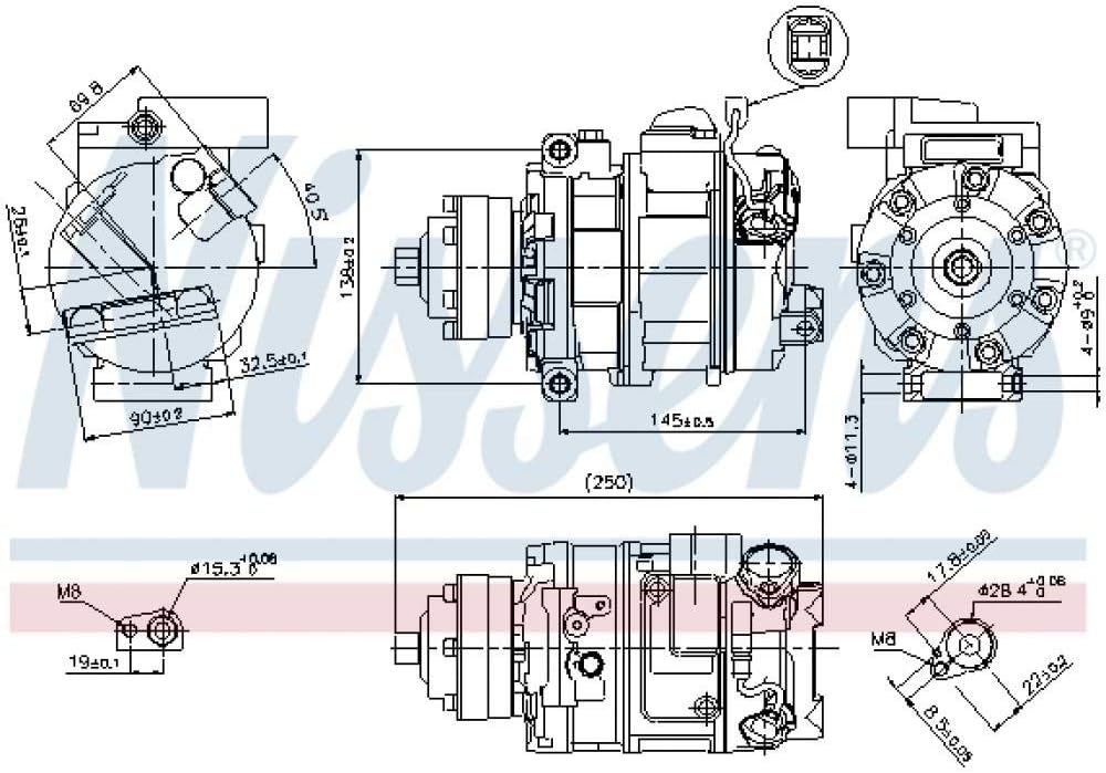 Nissens Air Conditioning Compressor - 89418