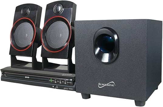 supersonic 2.1 channel dvd home theater system