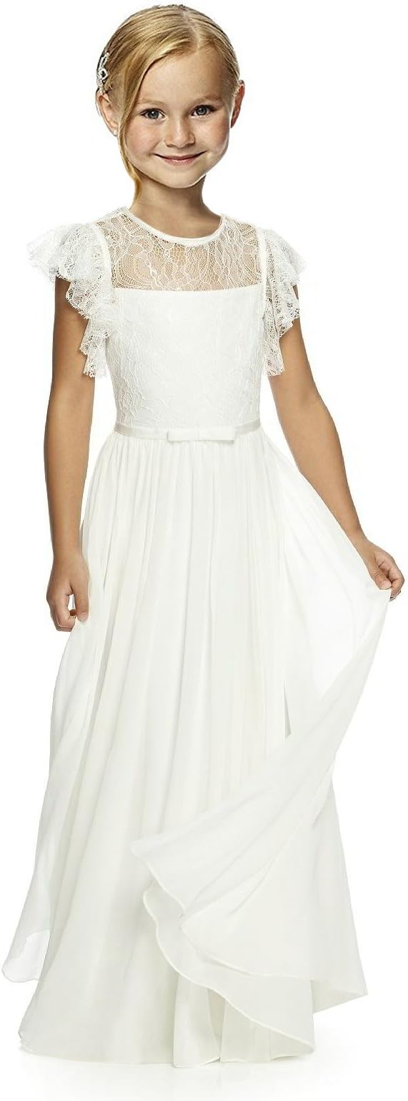 Castle Flower Girl First Communion Pageant Wedding Lace Birthday Dress