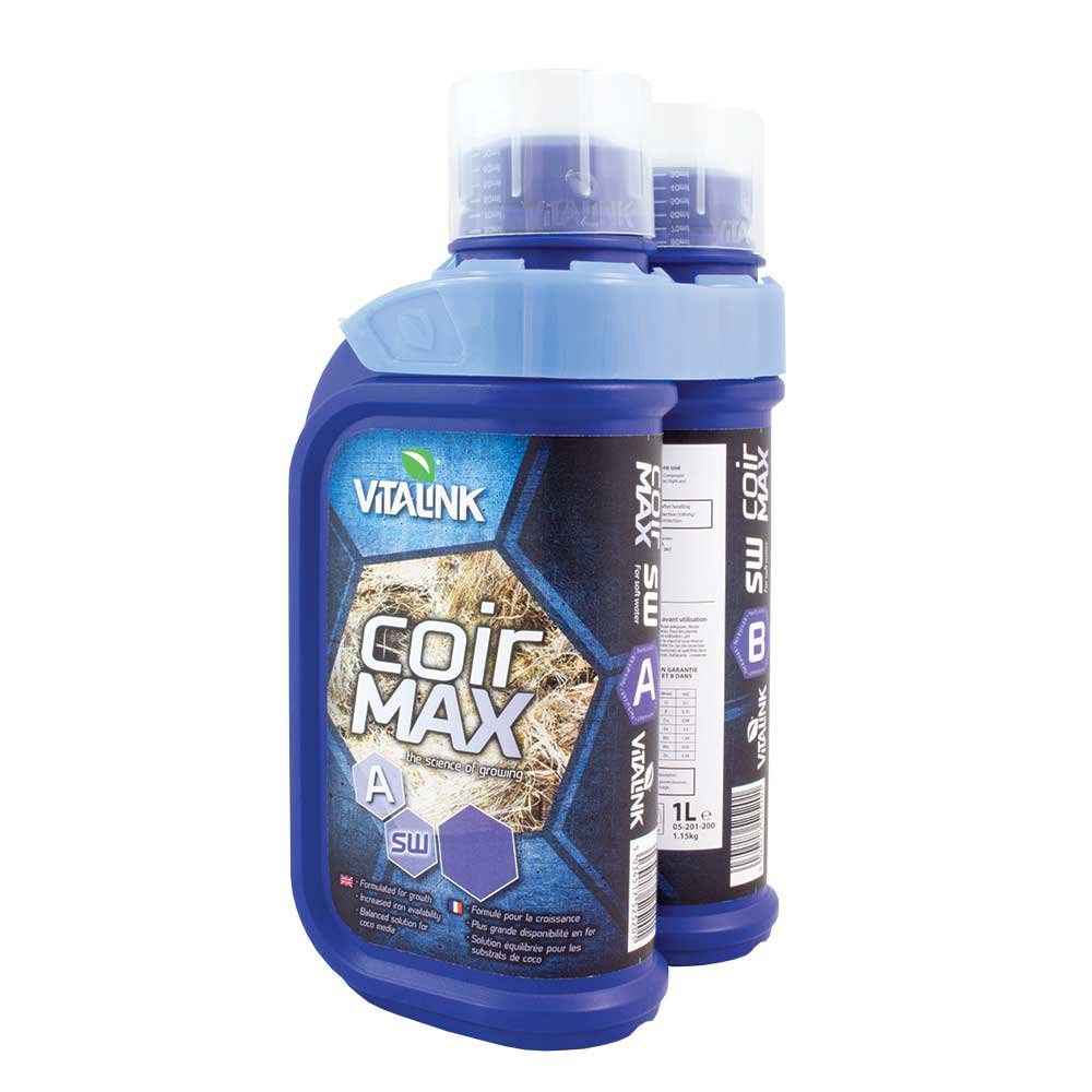 VitaLink pack of 2 Litres Coir Max Soft Water - Blue