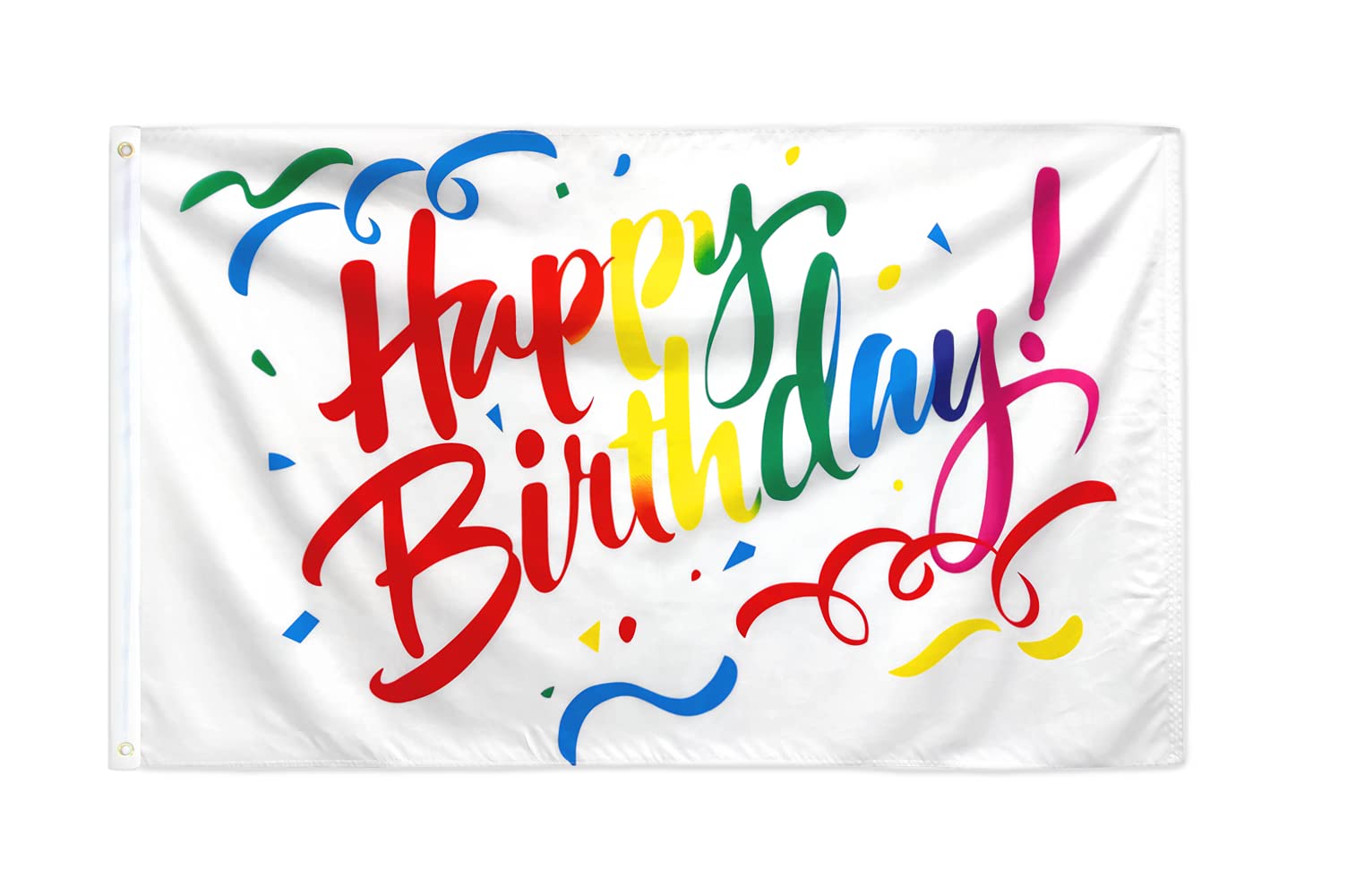 AZ FLAG - Happy Birthday Colors Flag - 3x5 Ft - 100D Polyester Best Wishes Banner with Two Metal Grommets - Fade Resistant - Vivid Colors - 3' x 5' Feet - 150x90 Cm