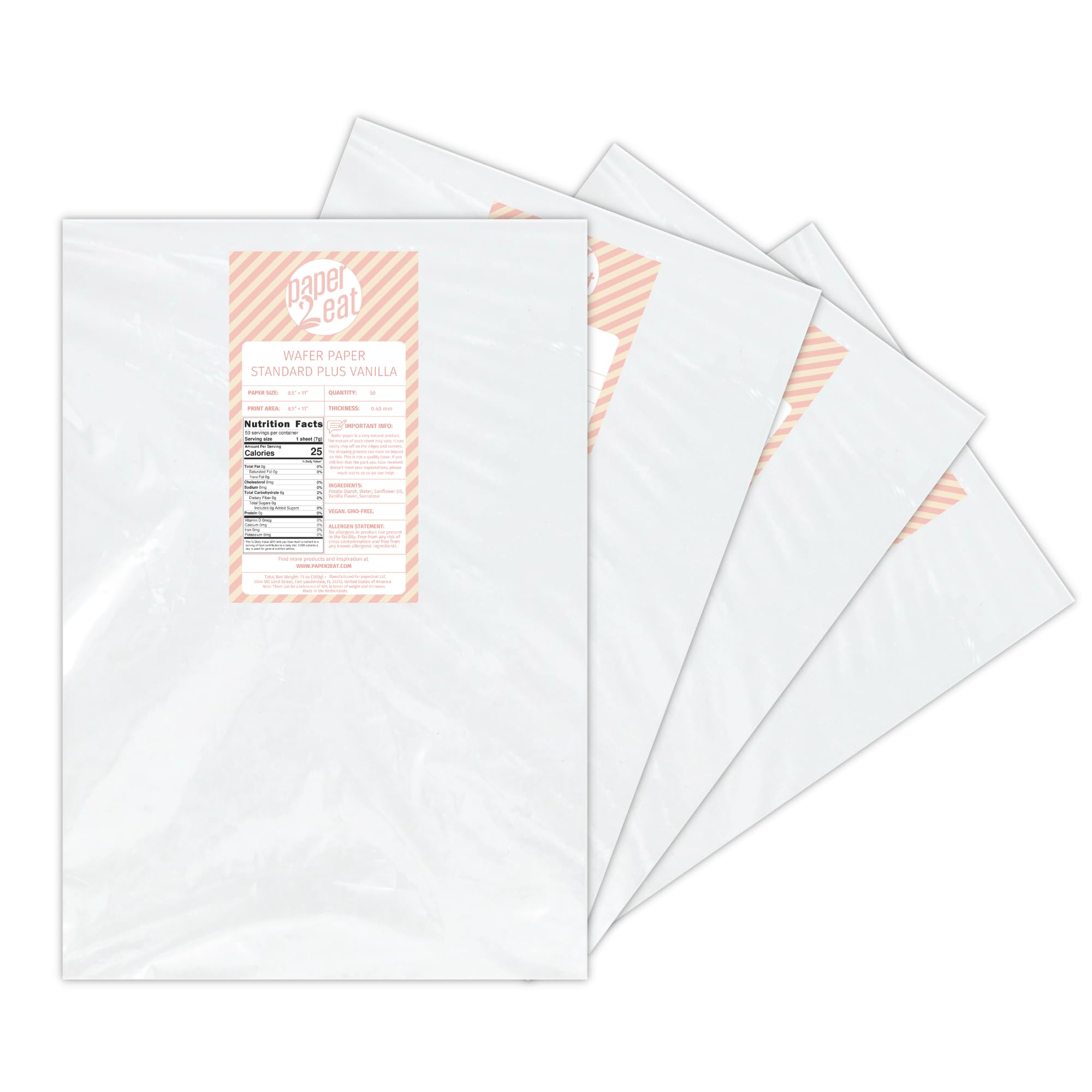 Printable Edible Wafer Paper Sheets from paper2eat