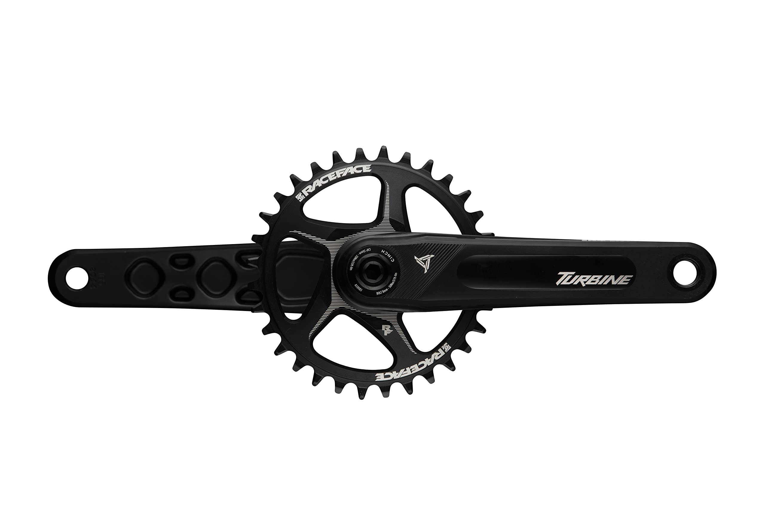 Race Face Unisex Cranks Turbine Only 136mm 165mm Black CK22TUR136ARM165BLK, Black, 136 mm -165 UK