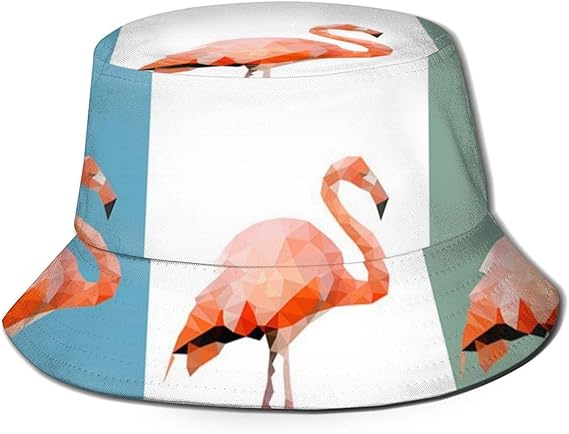 Amazon フラットトップ通気性バケットハットユニセックスカバ鳥イラストバケットハット夏の漁師の帽子 ハット 通販