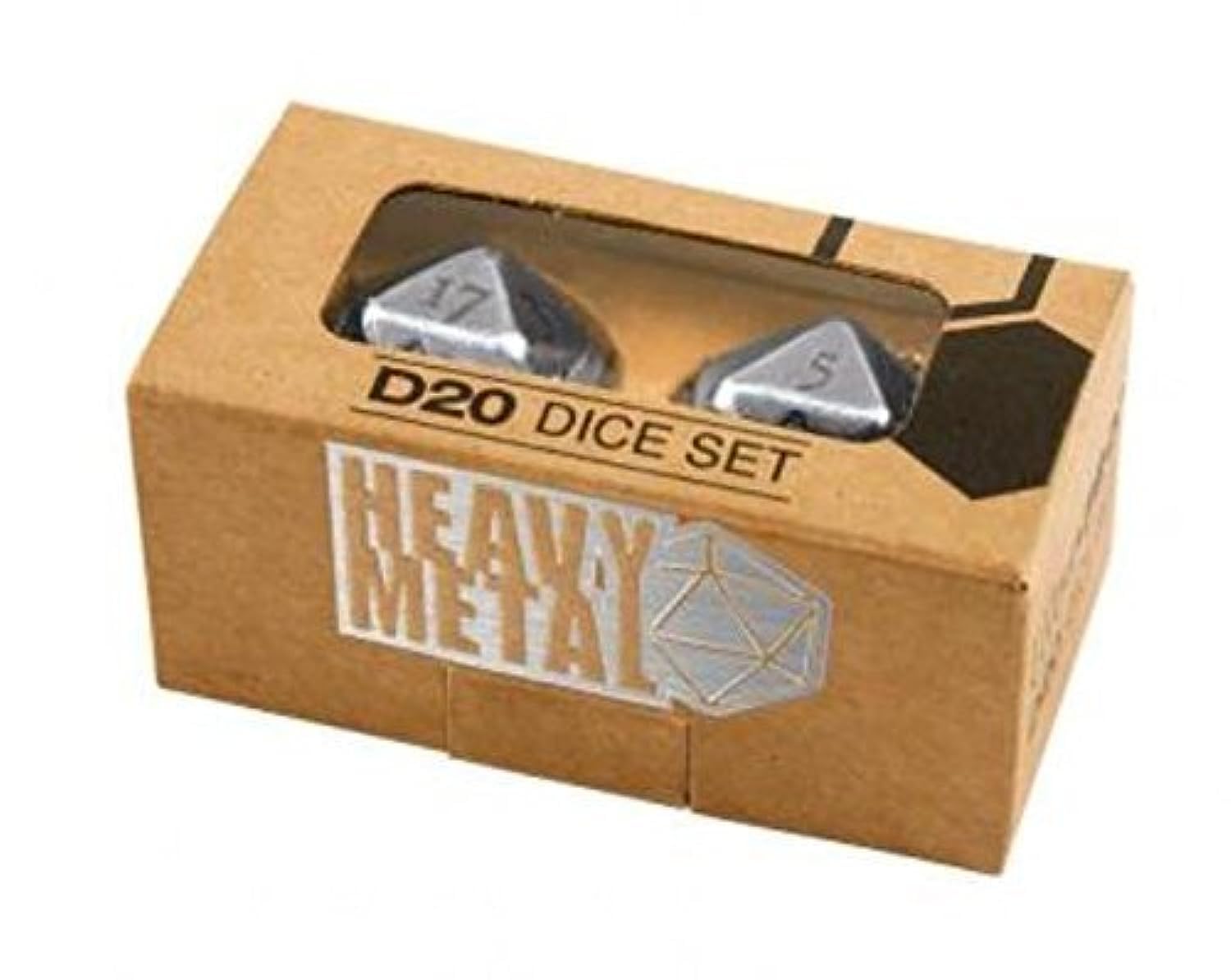 Ultra Pro Heavy Metal D20 Dice Set - Chrome