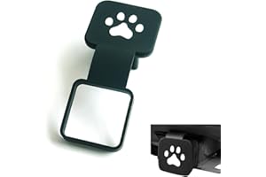 YYTQP 2 Inch Trailer Hitch Cover, Dog Paw Rubber Dustproof Waterproof Plug, Tow Hitch Square Mouth Receiver Plug Protector, Tow Hitch Cover for Most Vehicles, SUV, RV, Pickup, ATV (Buckle Type)