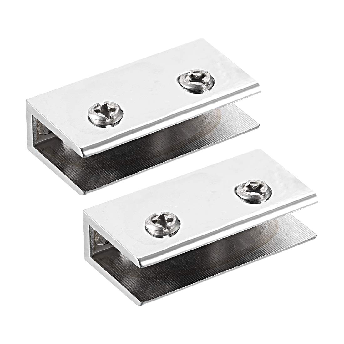 uxcell Glass Shelf Brackets Adjustable Zinc Alloy Glass