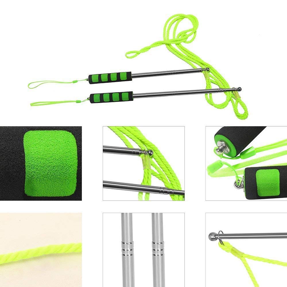 Laxus Bubble Wand Giant Large Bubble Wand Kids Adult-Stainless Steel Made Telescopic Design Easy Carrying Outdoors Bubble Party Favors Summer Toy-1 Set