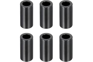 PATIKIL M6 Aluminum Spacers, 6 Pcs Metal Spacers Aluminum 6.2mm ID x 10mm OD x 20mm L Aluminum Spacer Screw Standoff Round fo
