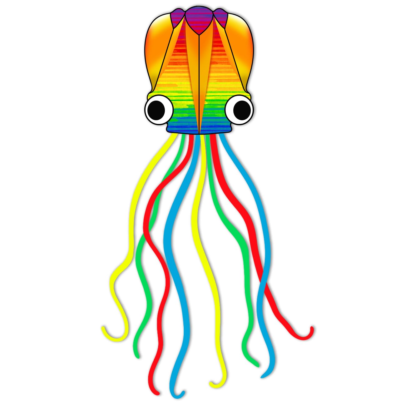 Xida Octopus Kite for Kids Ages 4-8, Professional Kites for Beginners and Adults, Easy to Fly Beach Kites for Boys and Girls, Long Colorful Tail with 200ft Line, Large Kite for Outdoor Family Games