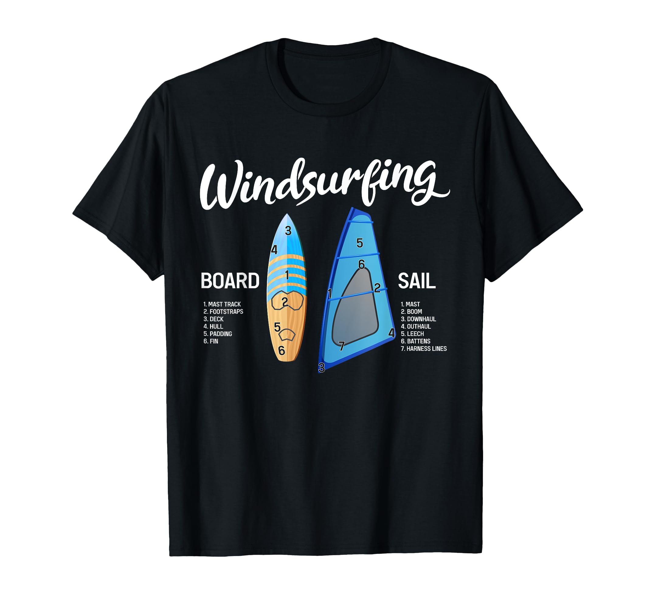 Windsurfing Equipment Gear Board Windsurfer Sailboarder T-Shirt