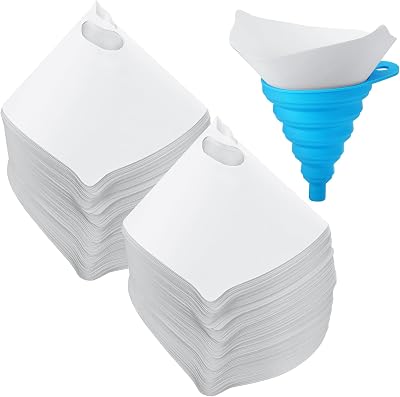 JANYUN 150 Pcs Paint Strainers Cone Silicone Funnel 149 micron Nylon Mesh