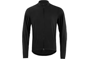 RISESBIK Men's Cycling Jacket Ultra-light Cycling Tops 4 Pockets Windproof Waterproof Bike Windbreaker Double Open Zipper