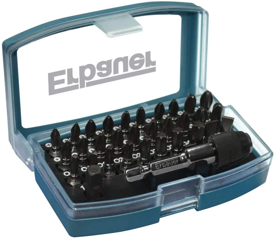 Erbauer Impact Screwdriver Bit Set 32 Pieces