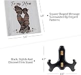 Buioata Engraved Acrylic Plaque Gifts for Mum - From Son Birthday view 3