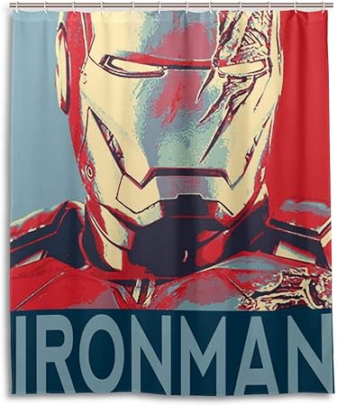 Amazon Com Shower Curtain Avengers Iron Man Art 3d Printing
